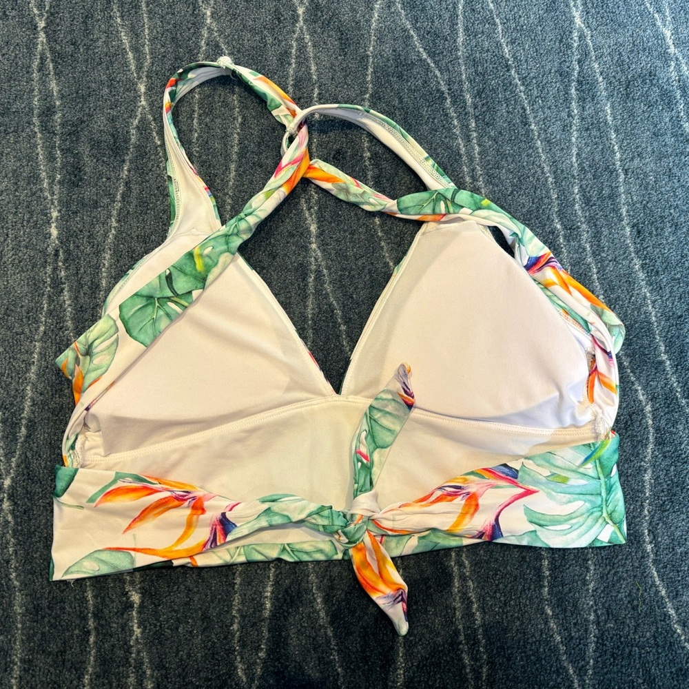 La Vie En Rose Tropical Print Bikini - Green and Orange - Picture 7 of 9